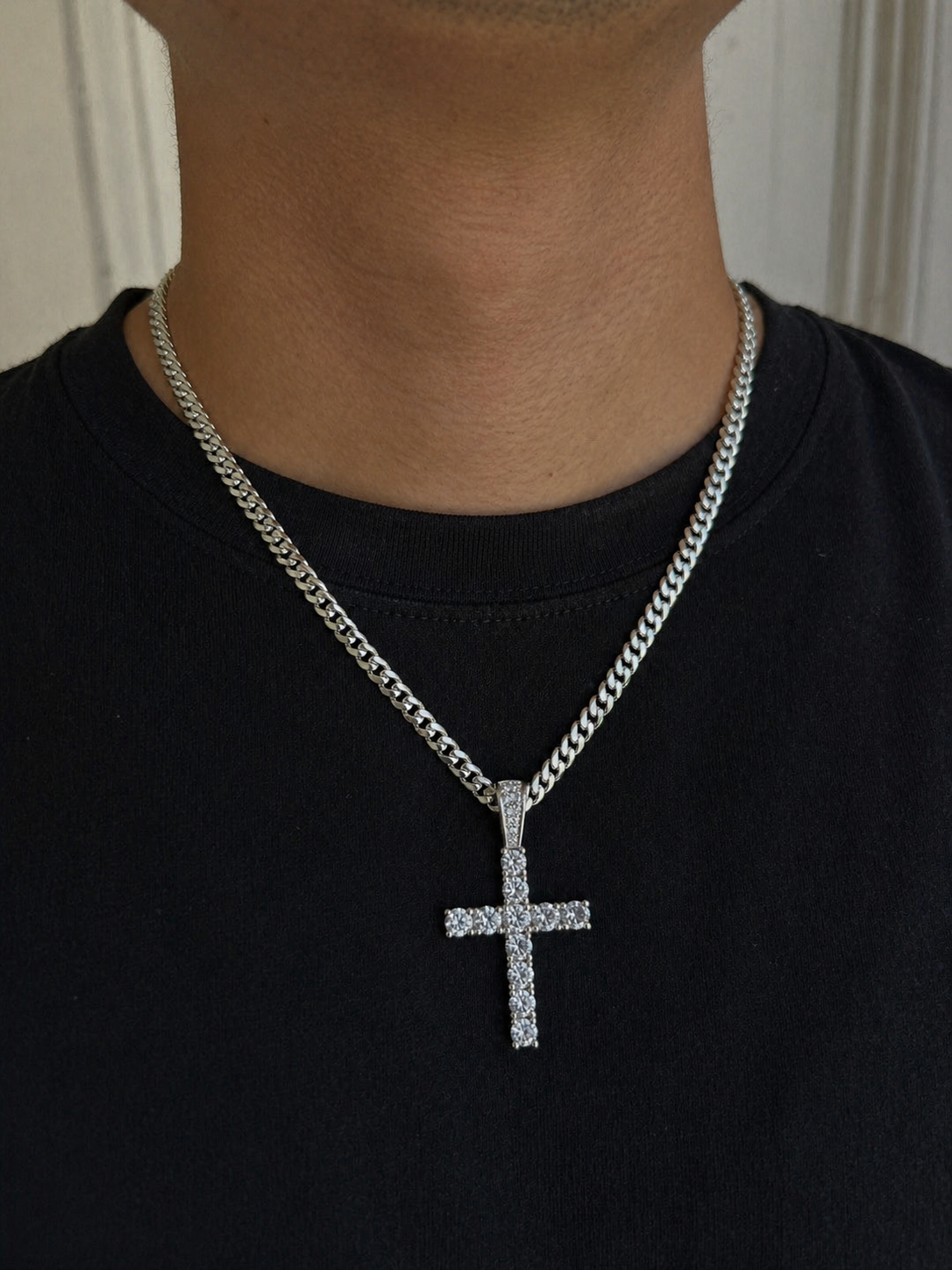 Iced out Kreuz Anhänger